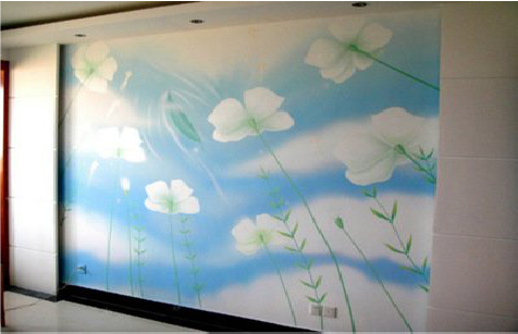 青神画墙绘怎么画好白云的蓬松感？