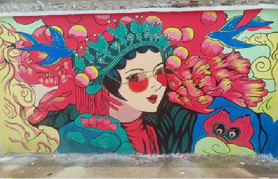 青神墙体彩绘-网红墙