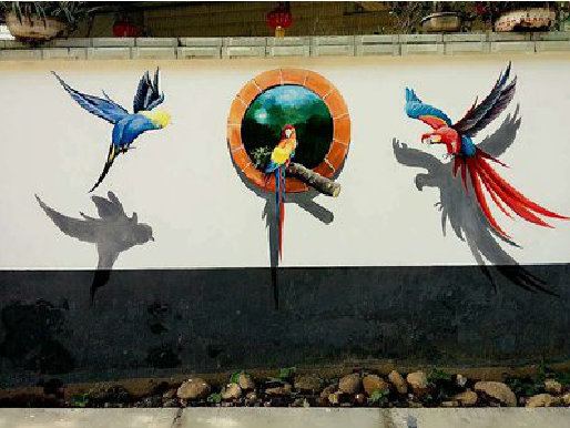 青神视觉错位-3D墙绘设计