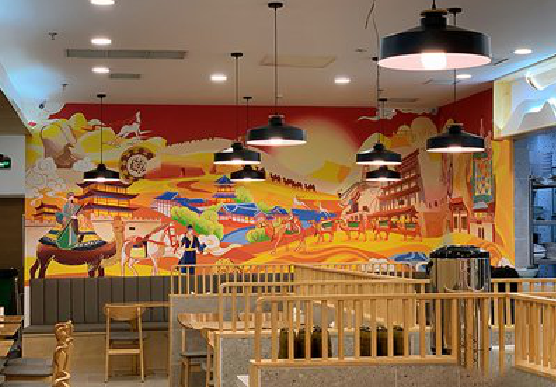 青神商业空间彩绘介绍。