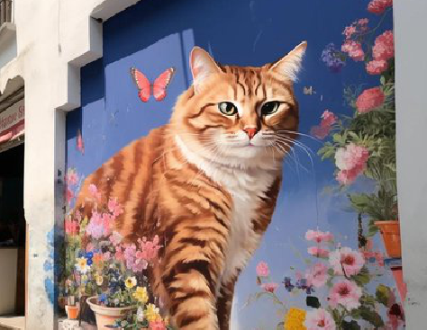 青神自己绘制有个性的手绘墙